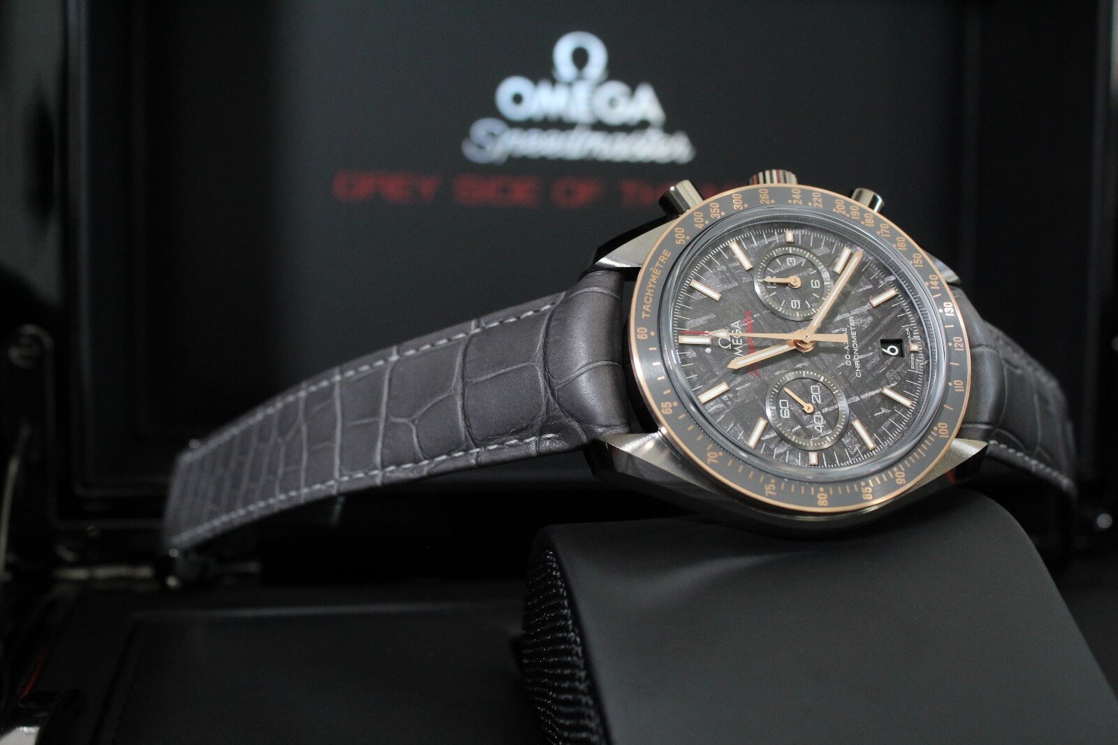 Omega speedmaster grey side of the moon meteorite