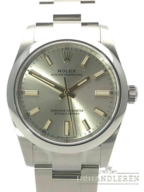 Rolex Oyster Perpetual 34, Sølv, Oyster