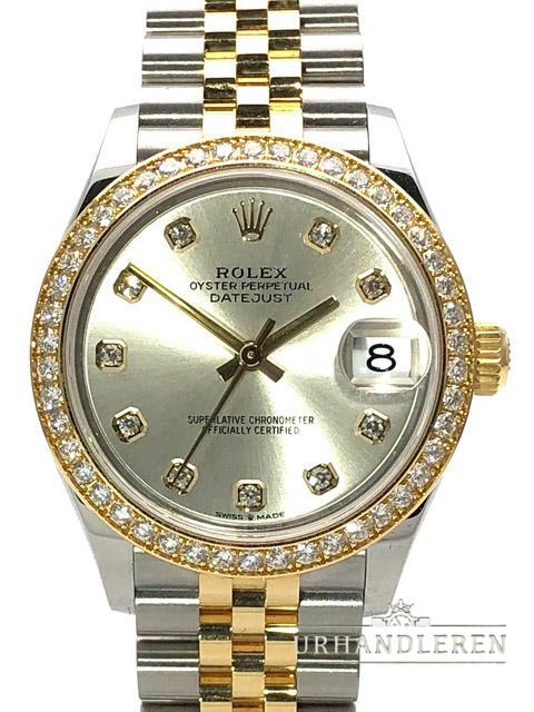 Rolex Datejust 31, Silver, Diamond, Jubilee
