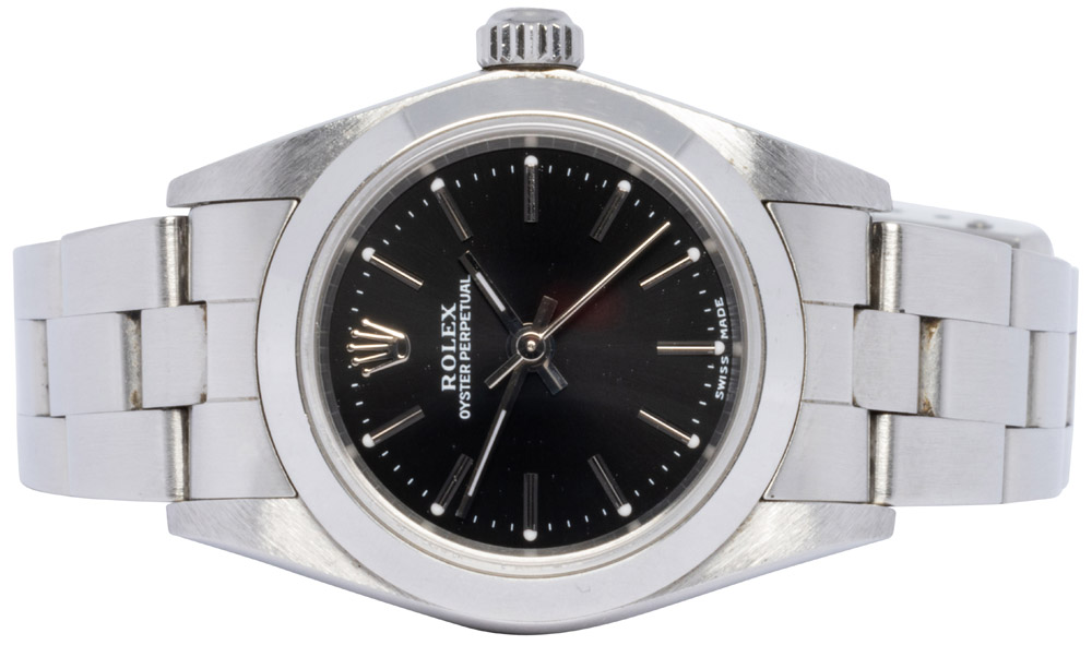 Rolex Oyster Perpetual 28, Sort, Stål, Oyster