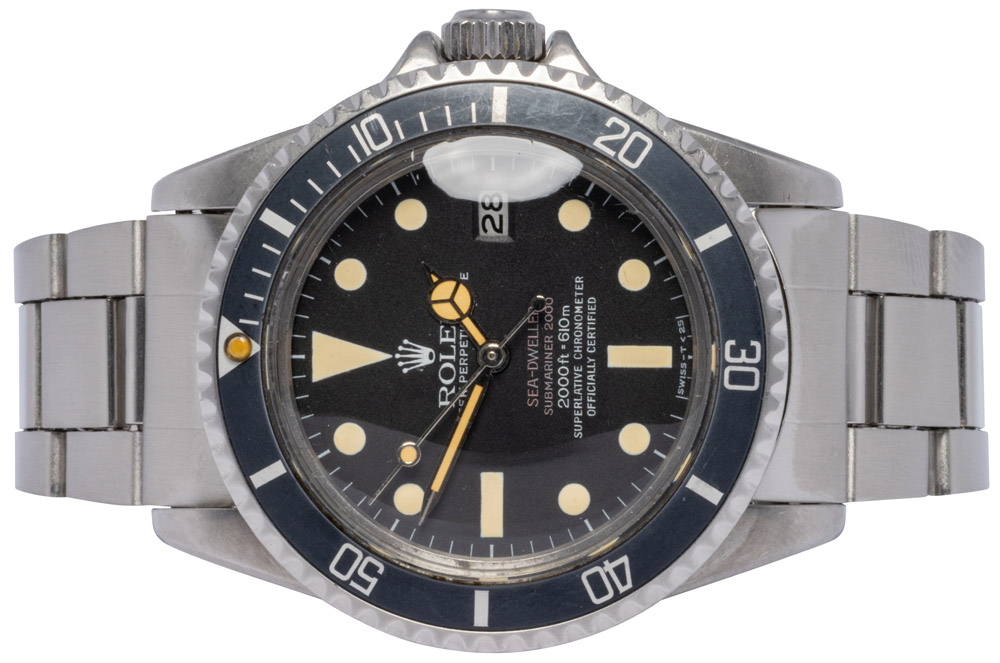 Rolex Sea-Dweller Double Red 40, Sort, Stål, Oyster