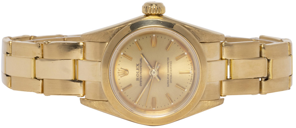 Rolex Oyster Perpetual 28, Champagne, Guld, Oyster