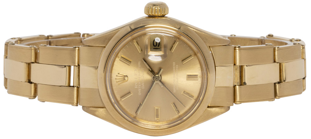 Rolex Lady-Datejust 26, Champagne, Guld, Oyster