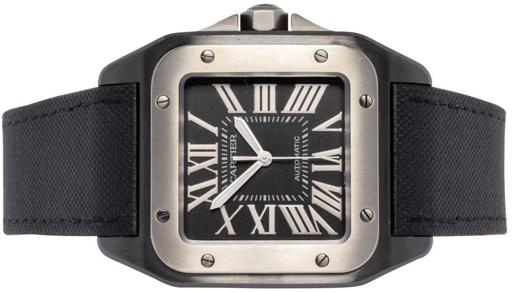 Cartier Santos 100 XL Sort St l L der Urhandleren.dk