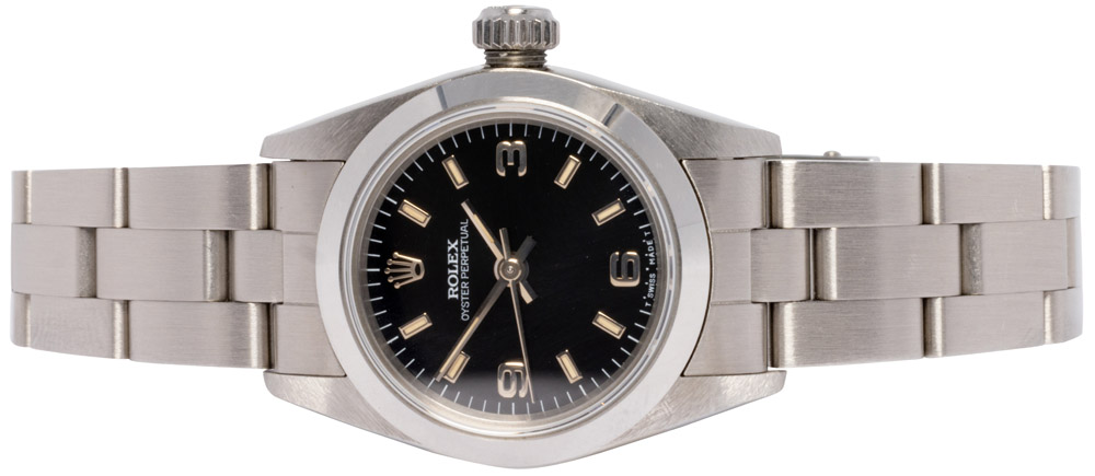 Rolex Oyster Perpetual 26, Sort, Stål, Oyster