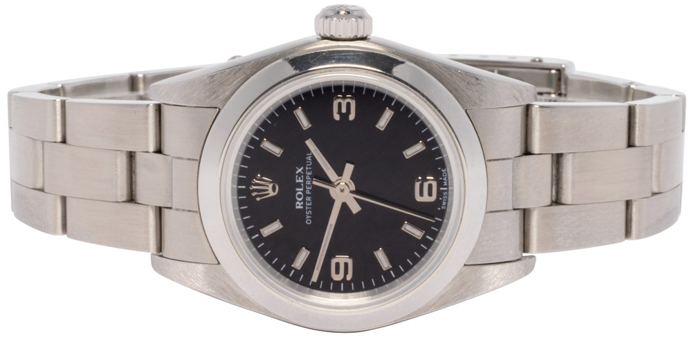 Rolex Oyster Perpetual 26, Sort, Oyster