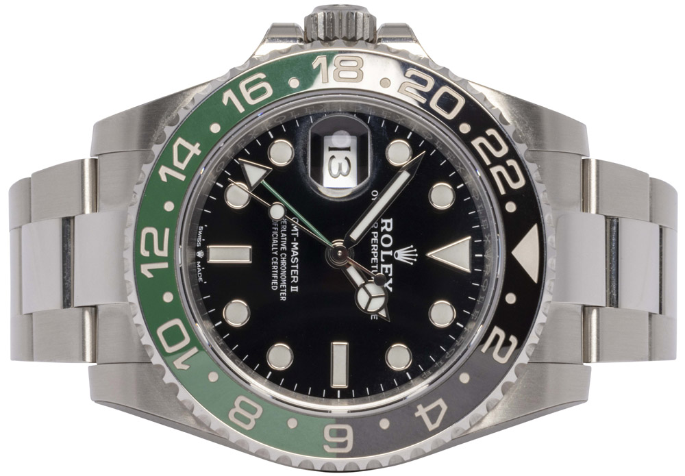 Rolex GMT-Master II 40, Sprite, Sort, Stål, Oyster