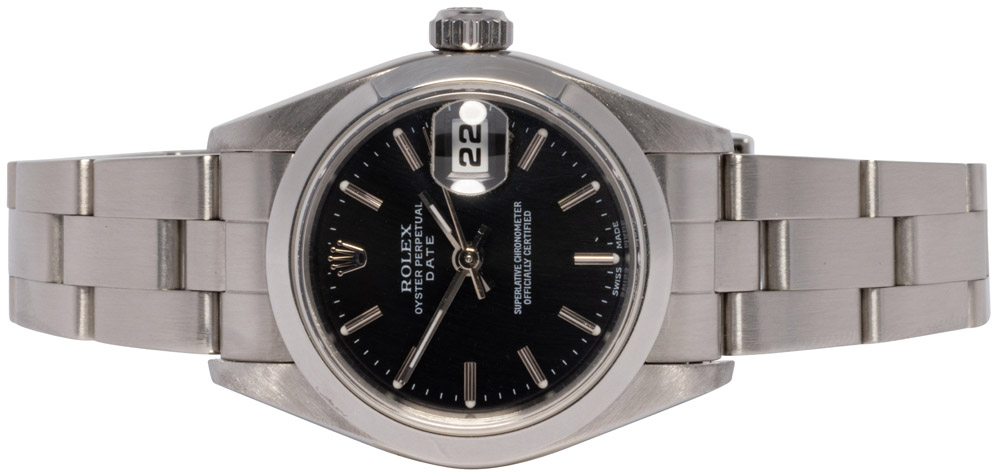 Rolex Oyster Perpetual 26, Sort, Stål, Oyster