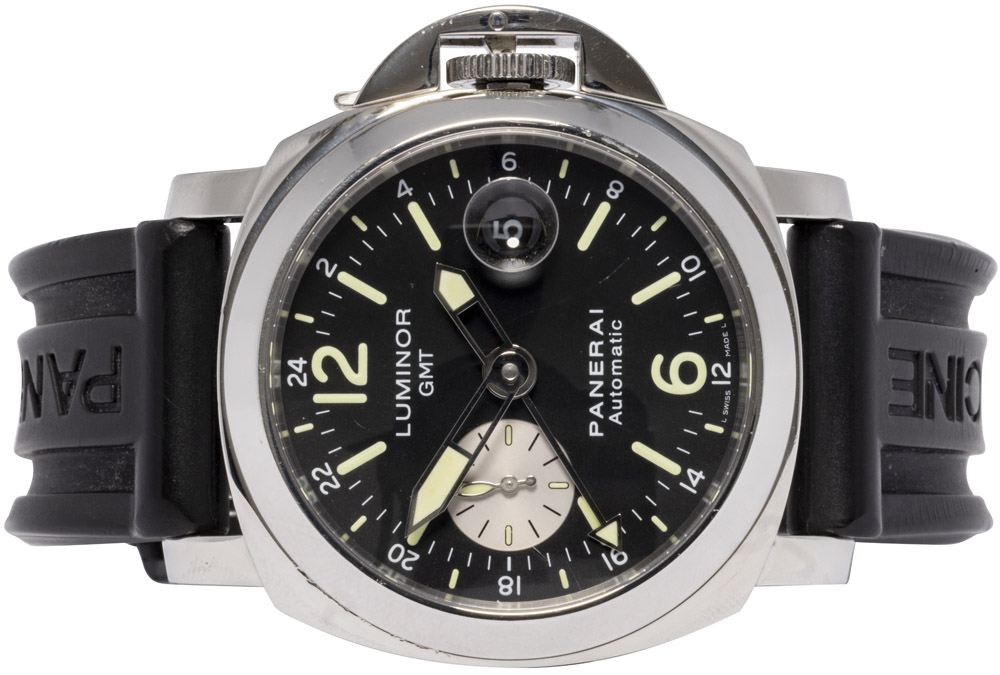 Panerai Luminor GMT Automatic 44, Sort, Stål, Gummi