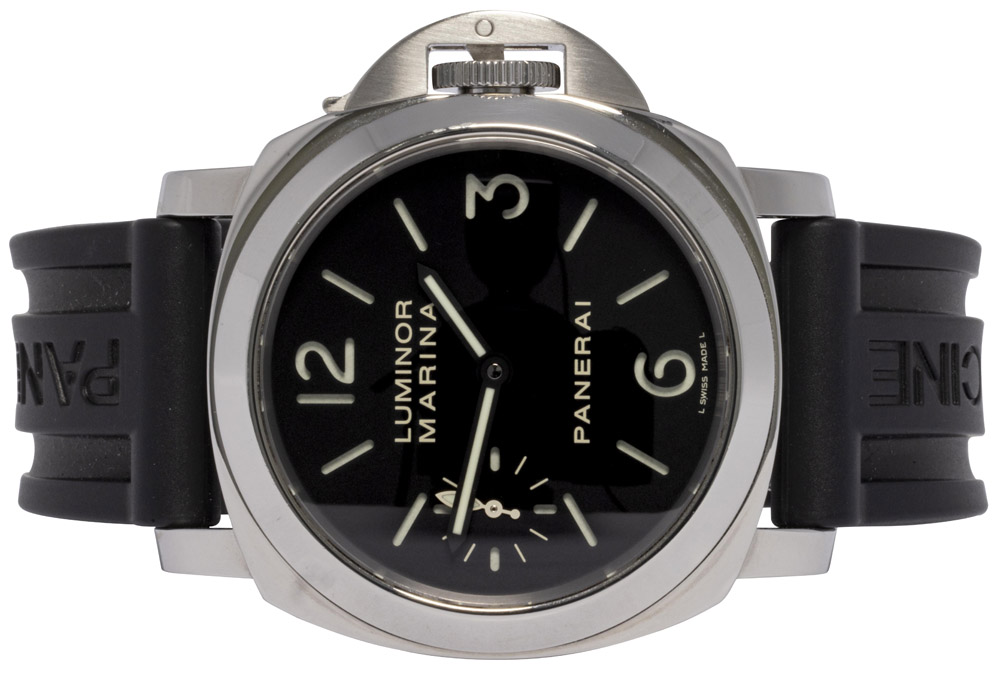 Panerai Luminor Marina 44, Sort, Stål, Gummi