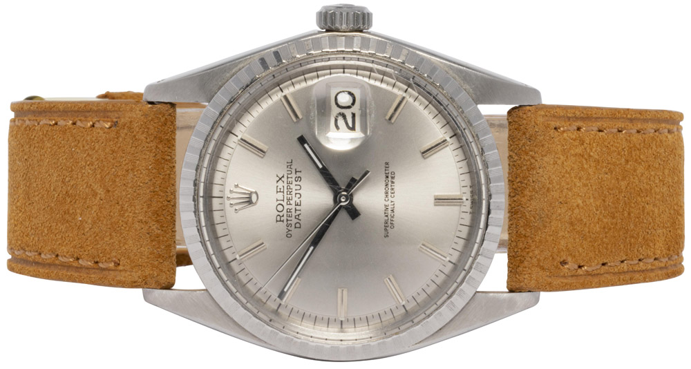 Rolex Datejust 36, Sølv, Stål, Læder