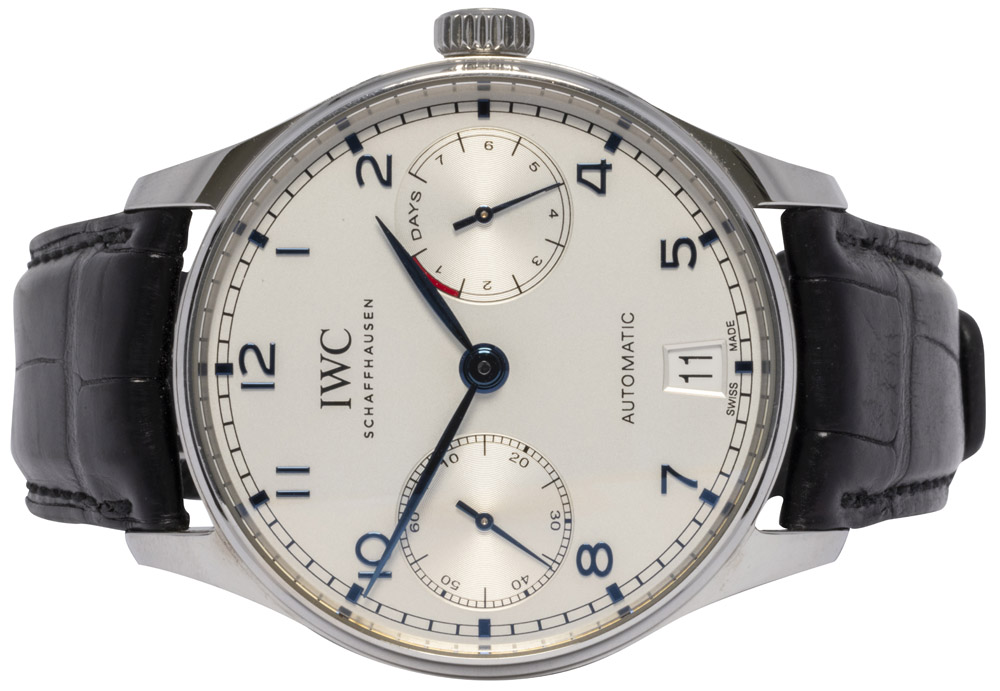 IWC Portugieser Automatic 42, Sølv, Stål, Læder