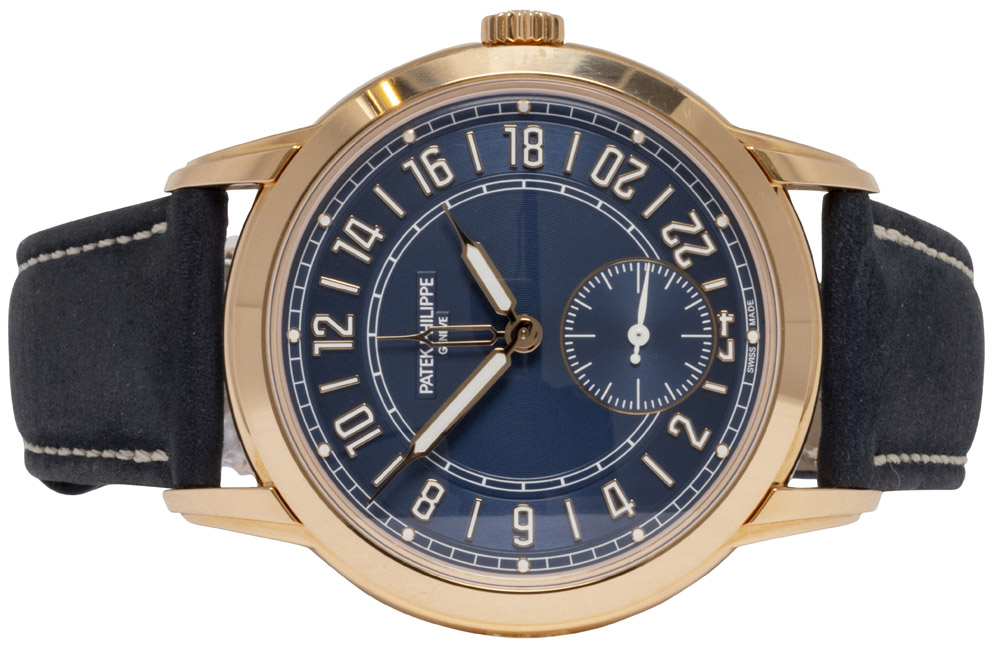 Patek Philippe Complications 42, Blå, Roseguld, Kalveskind