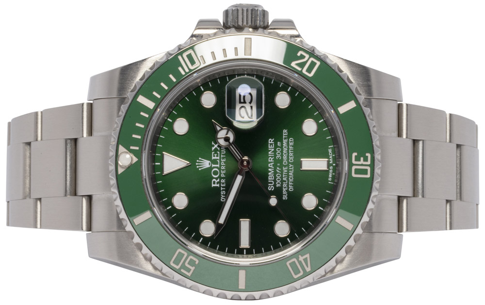 Rolex Submariner Date 40, Hulk, Grøn, Stål, Oyster