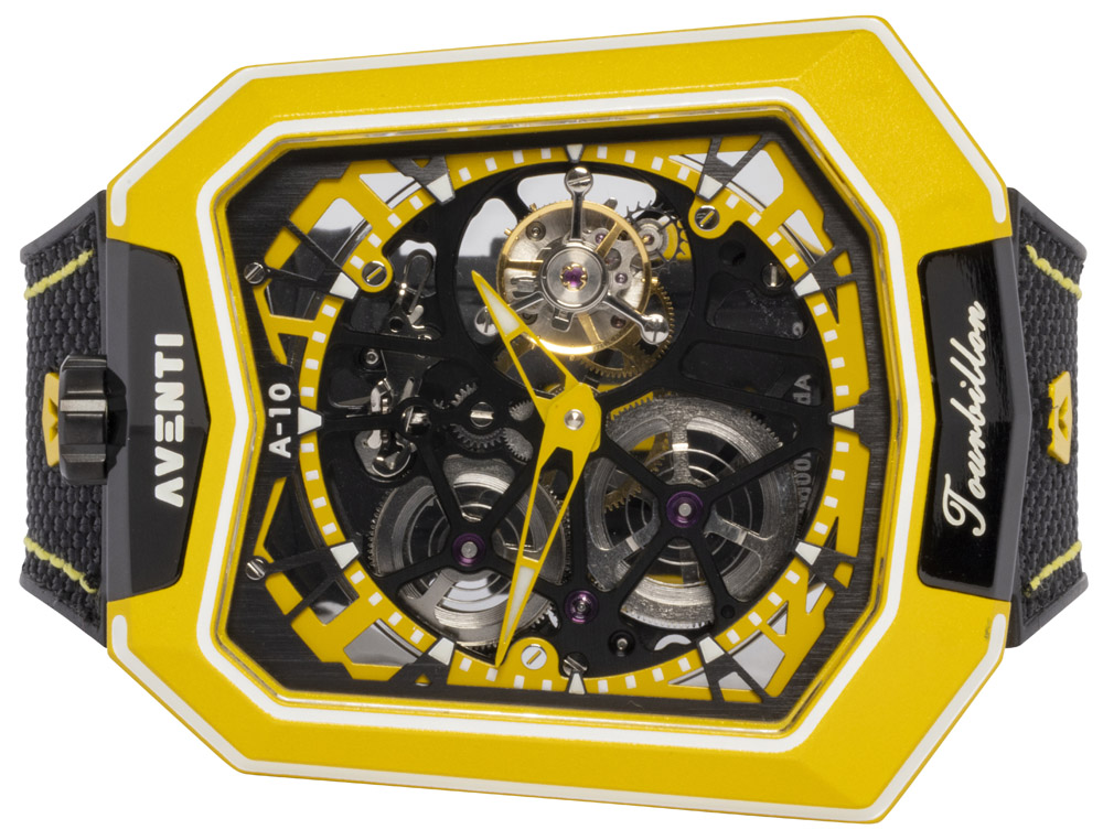 Aventi A-10 Modena Yellow, 48.5 x 55.5, Tourbillon, Titanium