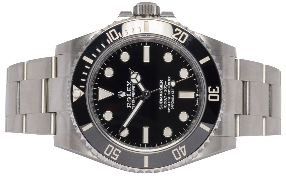 Rolex Submariner No Date 41, Sort, Stål, Oyster