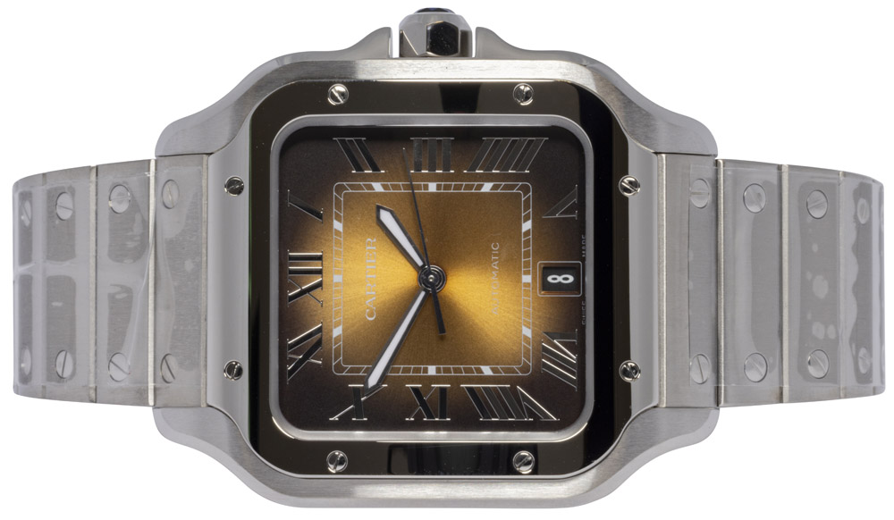 Cartier Santos Large, Brun, Stål
