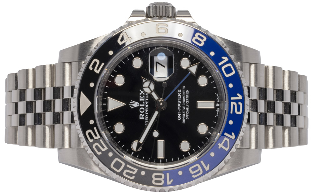 Rolex GMT-Master II 40, Sort, Stål, Jubilee