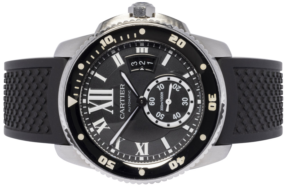 Cartier Calibre de Cartier Diver 42, Sort, Stål, Gummi