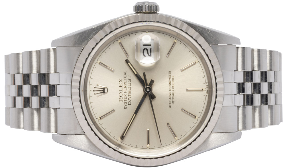 Rolex Datejust 36, Sølv, Stål, Jubilee