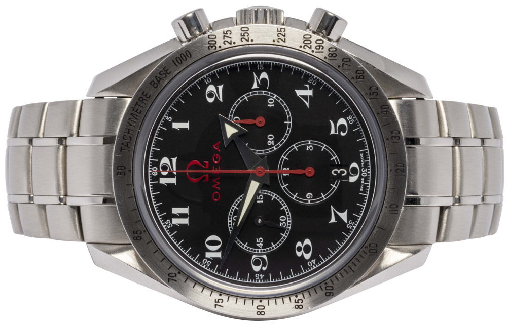 Omega Speedmaster Broad Arrow 42, Sort, Stål