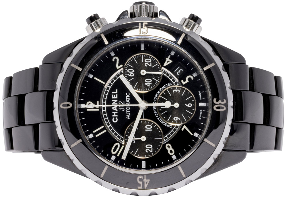 Chanel J-12 41, Sort, Keramik