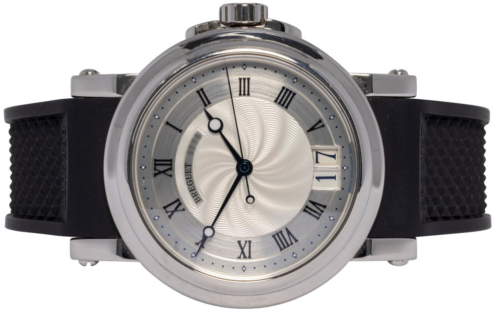 Breguet Marine Big Date 39, Sølv, Stål