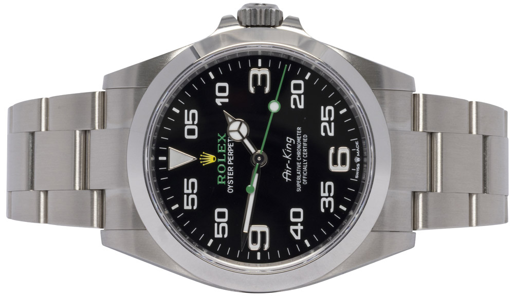 Rolex Air King 40, Sort, Stål, Oyster