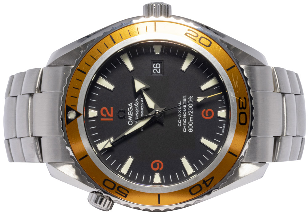 Omega Seamaster Planet Ocean Chronograph 45, Sort, Orange