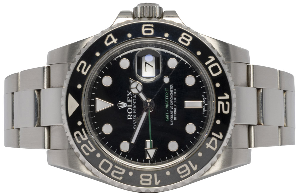 Rolex GMT-Master II 40, Sort, Stål, Oyster
