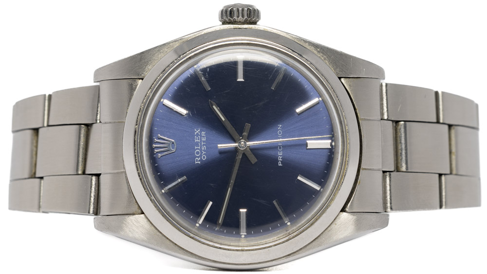 Rolex Oyster Precision 34, Blå, Stål, Oyster