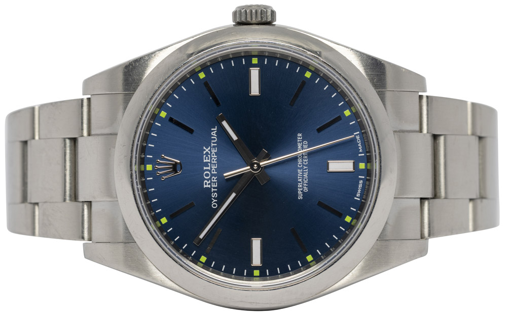 Rolex Oyster Perpetual 39, Blå, Stål, Oyster