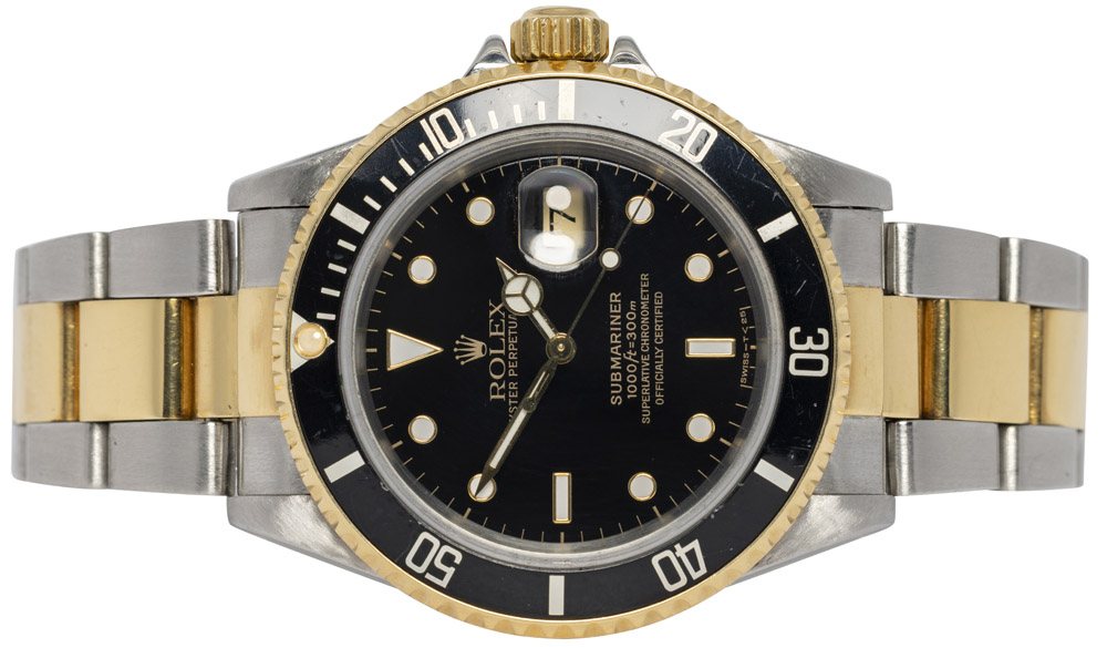 Rolex Submariner Date 40, Sort, Guld/Stål, Oyster