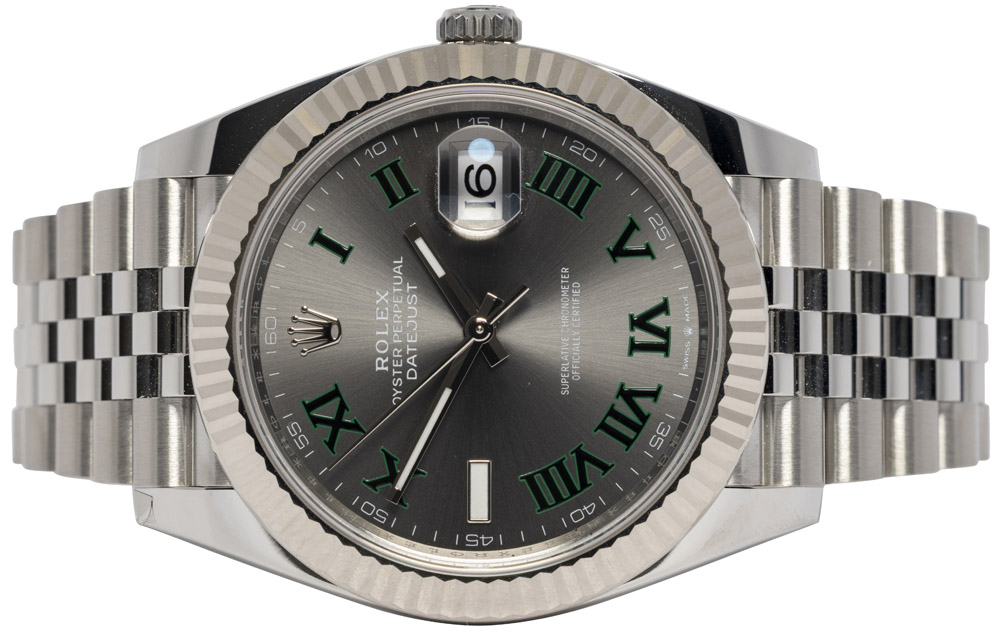 Rolex Datejust 41, Wimbledon, Stål, Jubilee