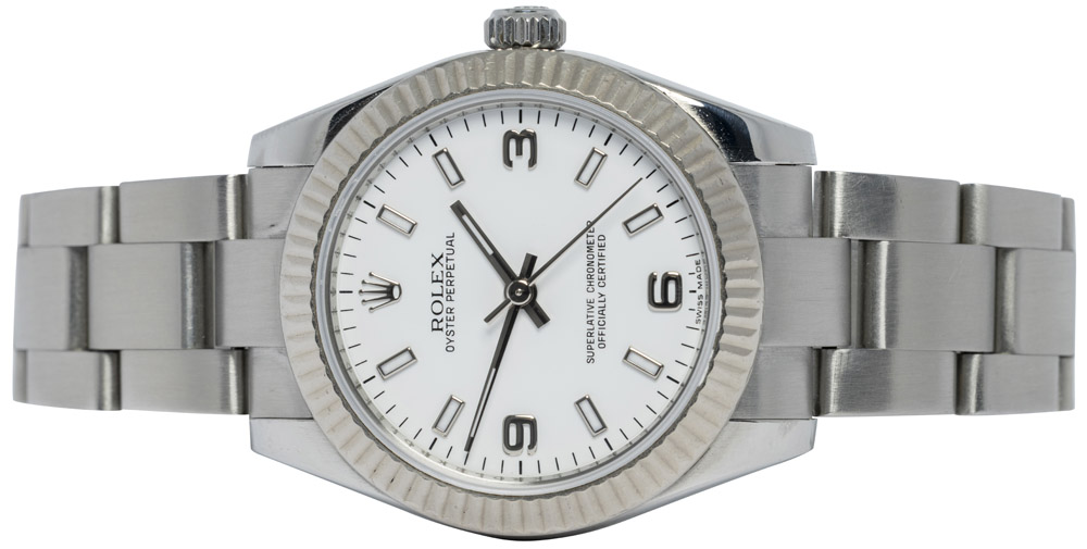 Rolex Oyster Perpetual 31, Hvid, Stål, Oyster