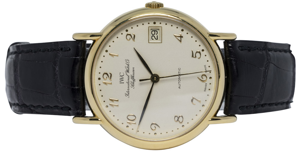 IWC Portofino Automatic 34, Hvid, Guld, Læder