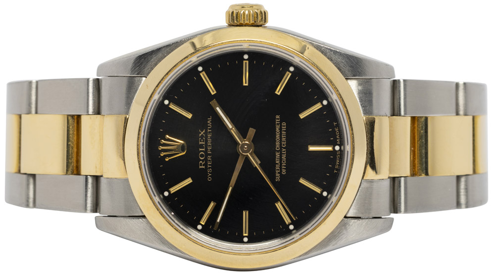 Rolex Oyster Perpetual 31, Sort, Guld/stål, Oyster