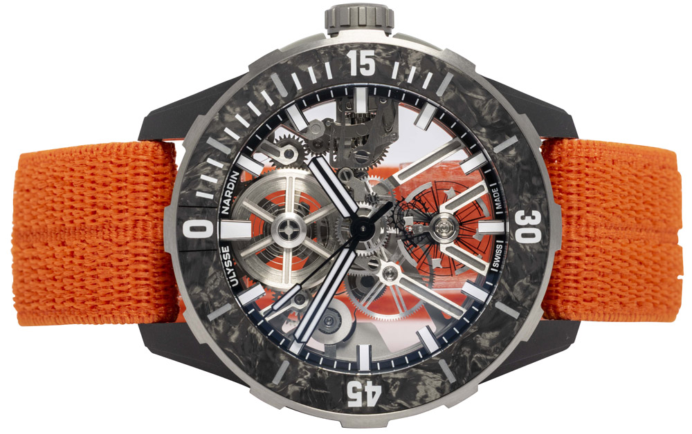 Ulysse Nardin Diver Air 44, Skeleton, Titanium, Nylon, Carbon Fibre, Velcro