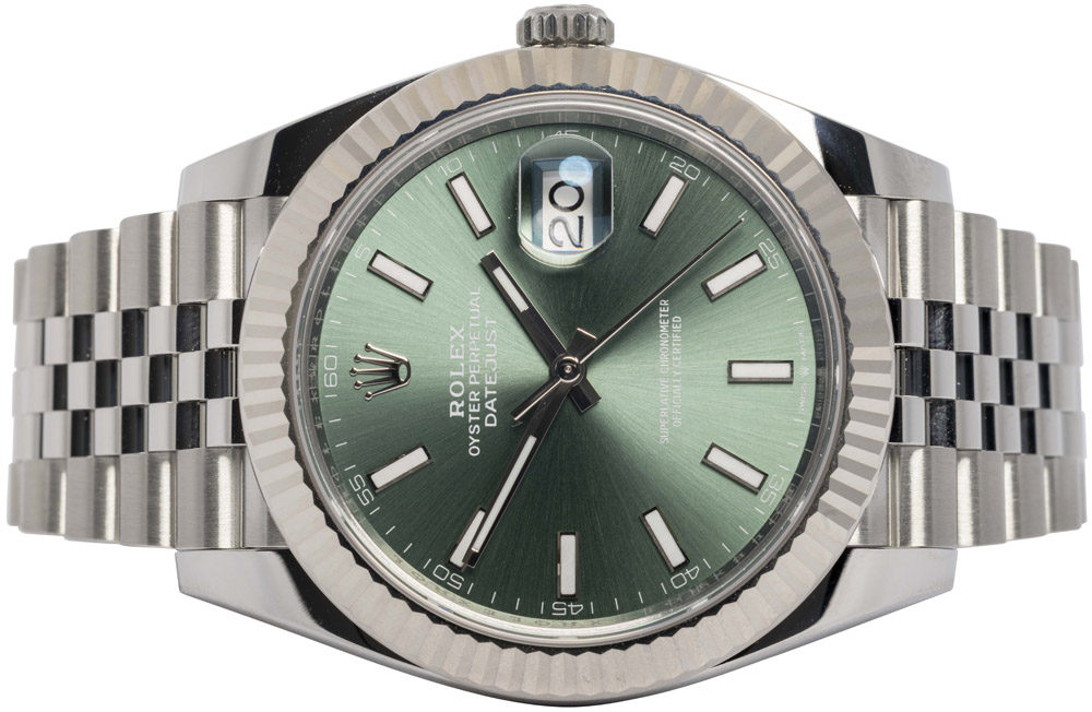 Rolex Datejust 41, Mint, Grøn, Jubilee