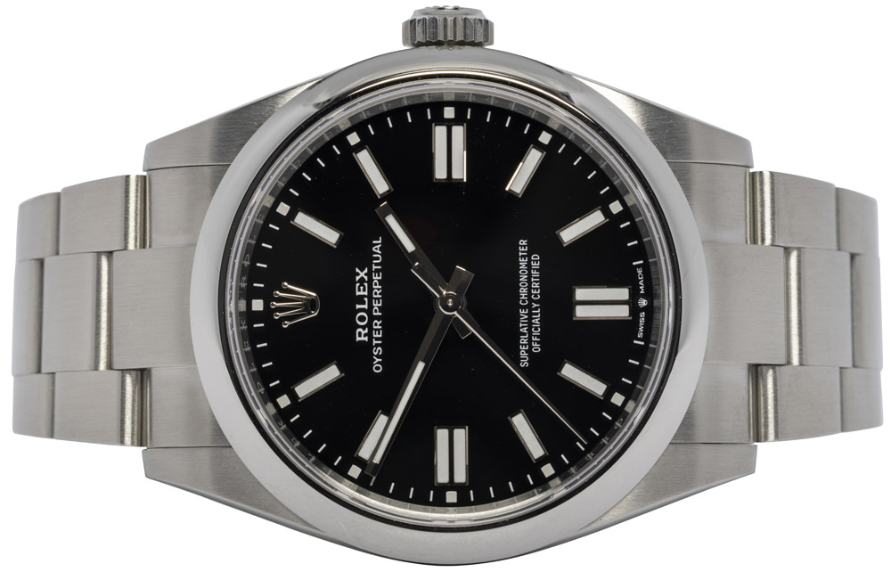 Rolex Oyster Perpetual 41, Sort, Stål, Oyster