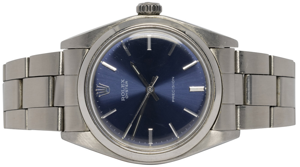Rolex Oyster Precision 34, Blå, Stål, Oyster