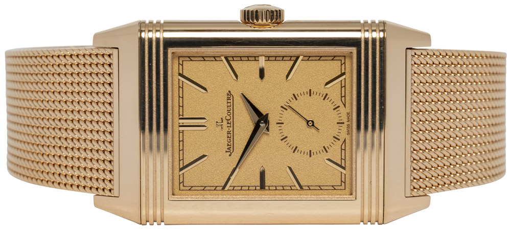 Jaeger-LeCoultre Reverso Tribute Monoface Small Seconds 45.6 x 27.4, Grained Golden, Roseguld