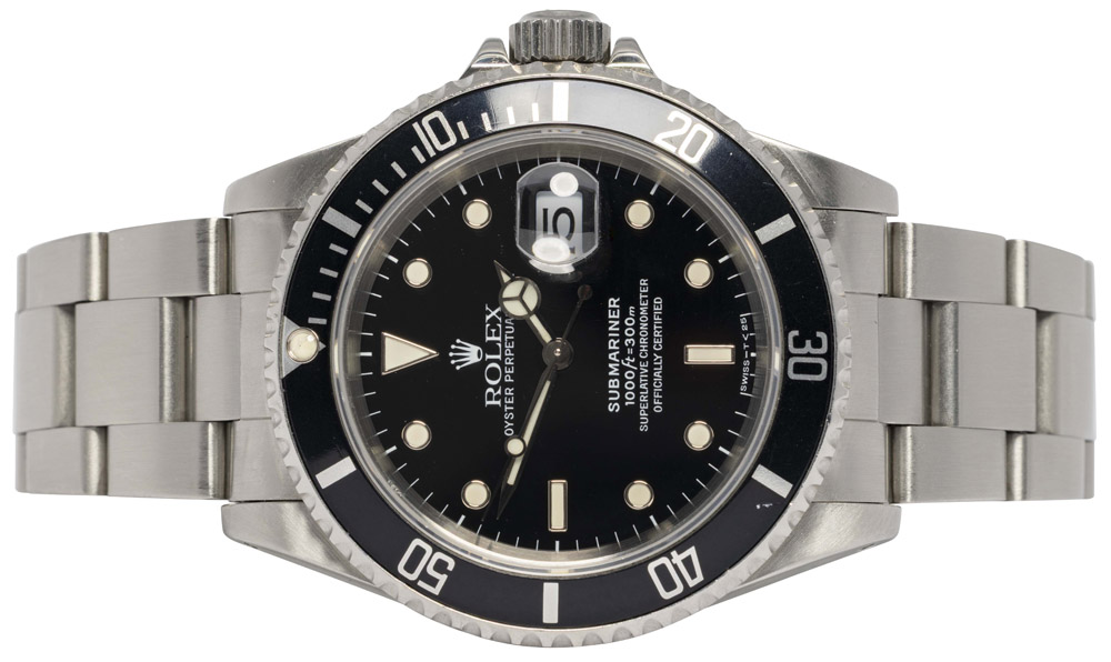 Rolex Submariner Date 40, Sort, Stål, Oyster