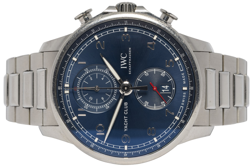 IWC Portugieser Yacht-Club Chronograph 44.6, Blå, Stål