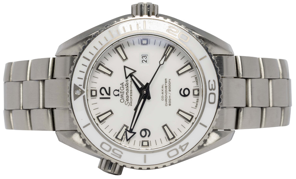 Omega Seamaster Planet Ocean 600m 37.5, Hvid, Stål