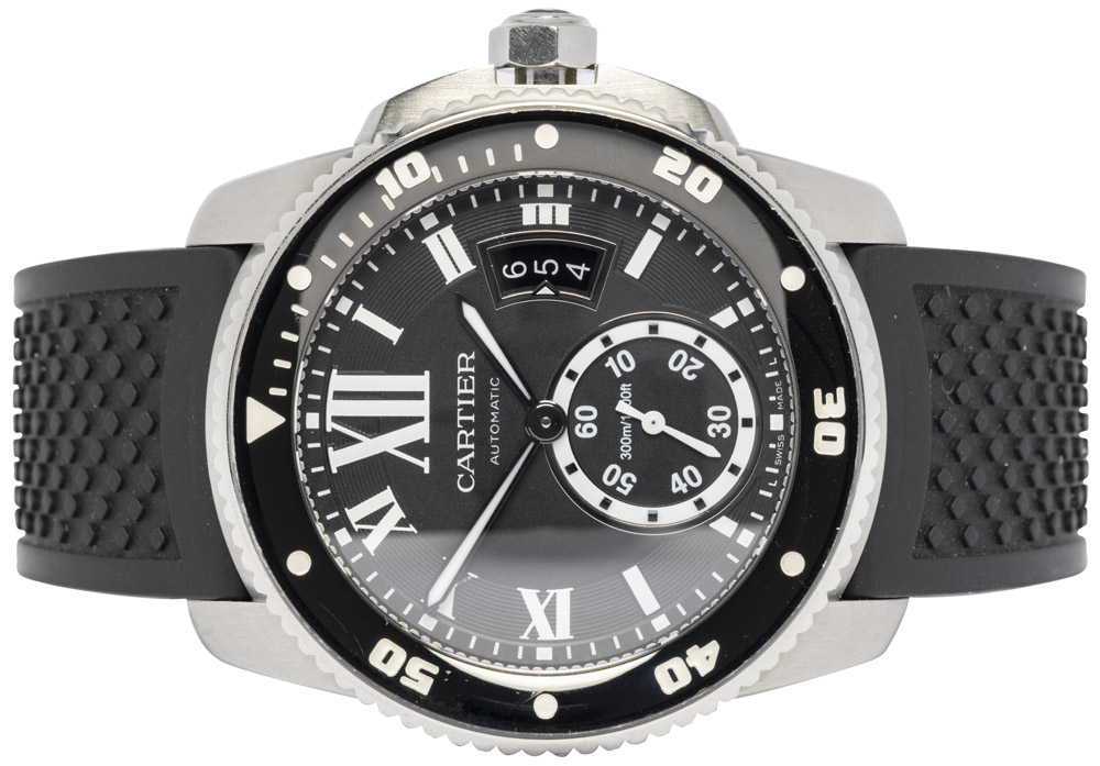 Cartier Calibre de Cartier Diver 42, Sort, Stål, Gummi