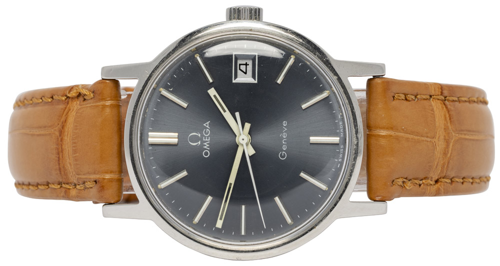 Omega Genéve 35, Grå, Stål, Læder