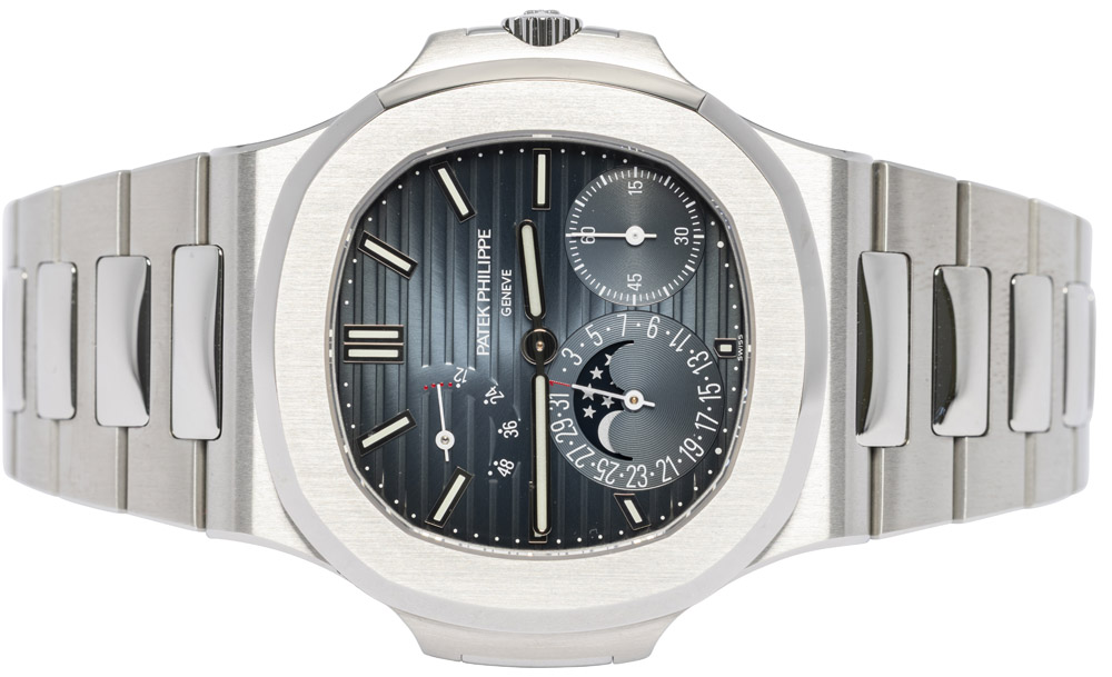 Patek Philippe Nautilus 40, Blå, Stål