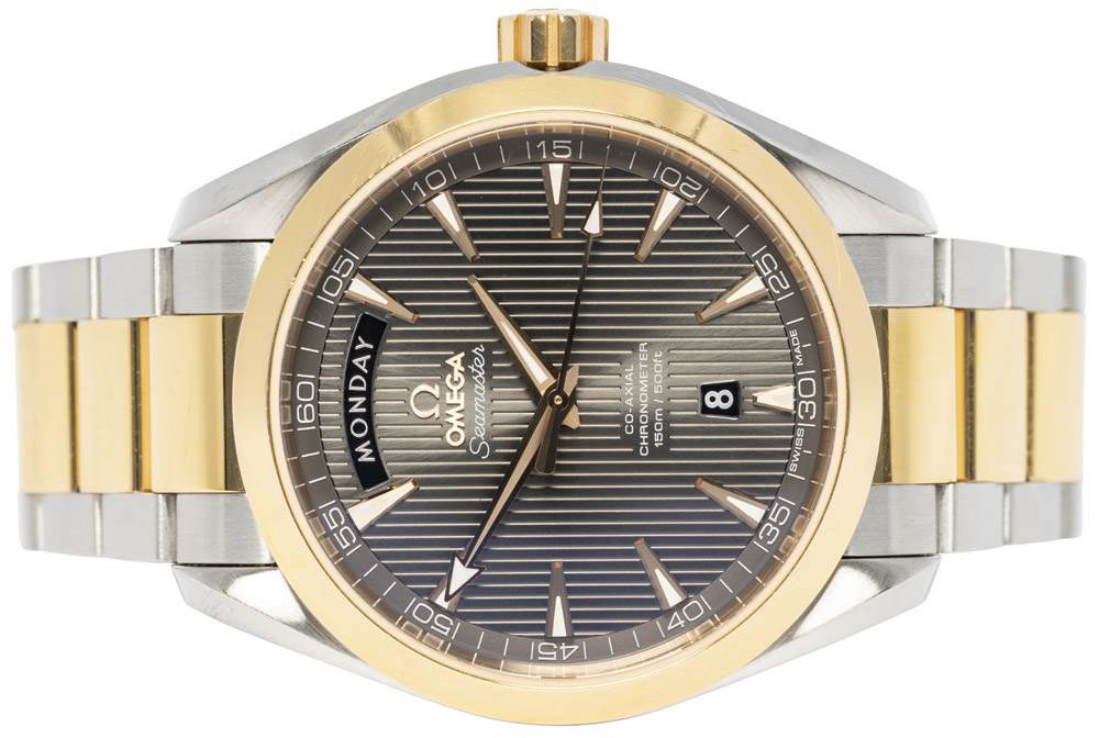 Omega Seamaster Aqua Terra 150m DayDate 41.5, Grå, Rødguld/Stål