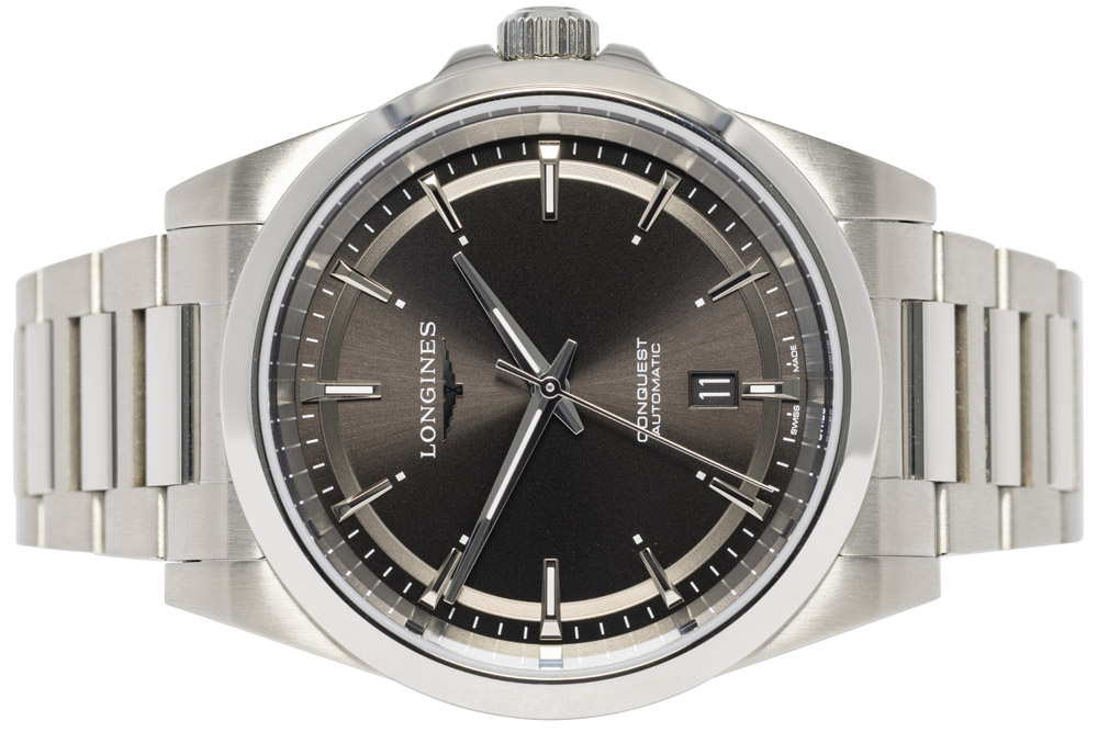 Longines Conquest Automatic 41, Sunray Black, Stål